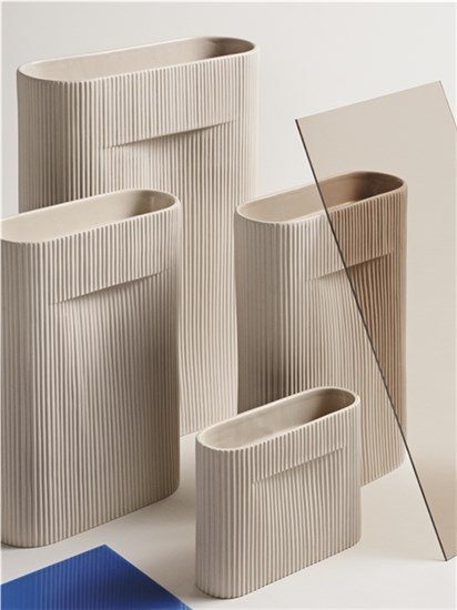 Muuto RIDGE Wazon do Kwiatów 48 cm Beżowy