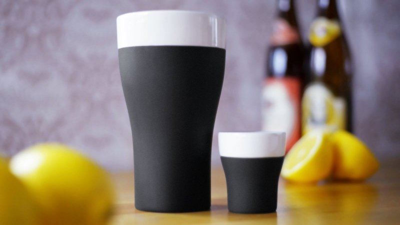 Magisso COOLING Ceramiczne Chłodzące Kieliszki do Wódki, Likieru 50 ml 4 Szt. / Czarne