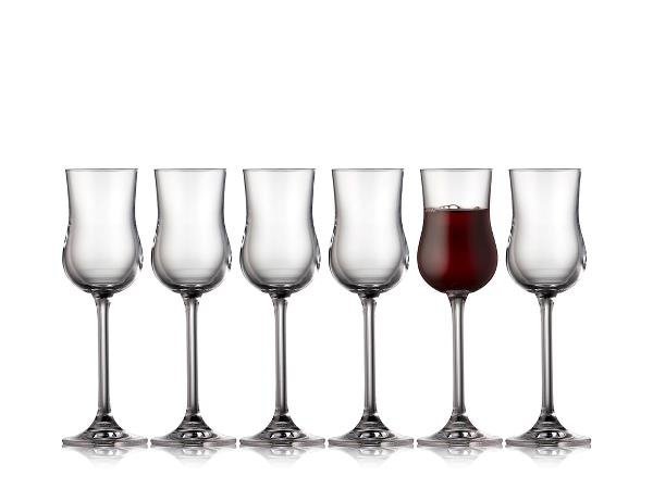 Lyngby Glass JUVEL Kieliszki do Wina Deserowego, Nalewek / Porto / Grappy 90 ml 6 Szt.