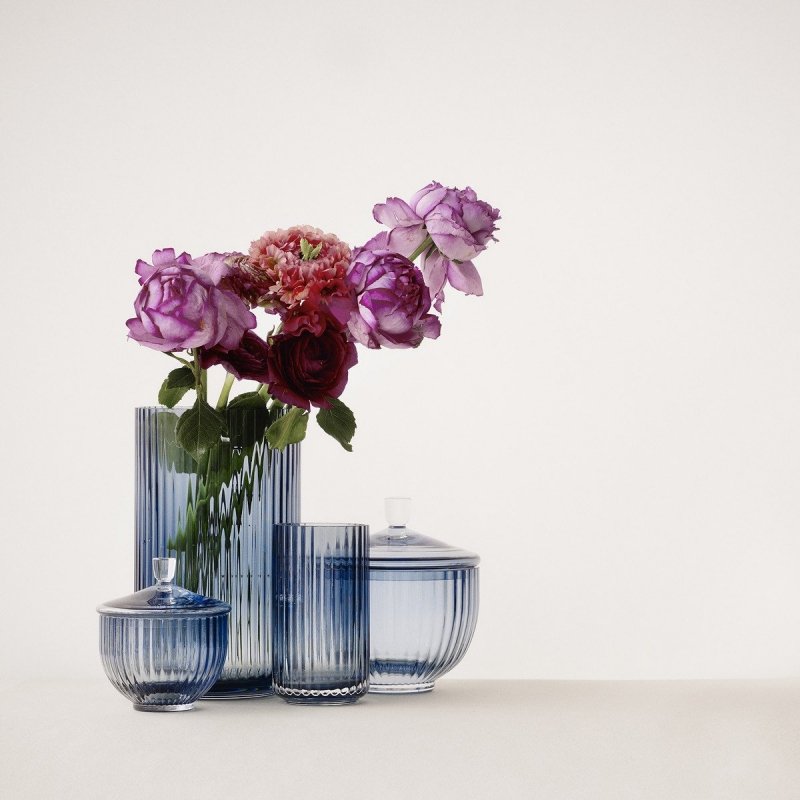 Lyngby Porcelain LYNGBY Wazon Szklany 12 cm Transparentny