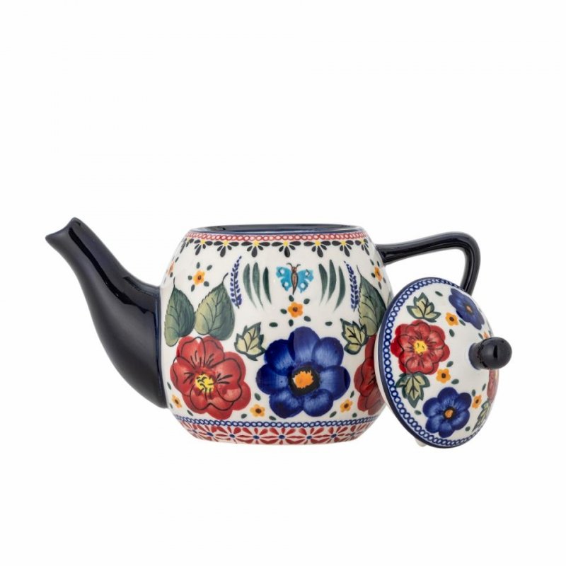 Dzbanek kamionkowy Creative Collection z dekorem kwiatów