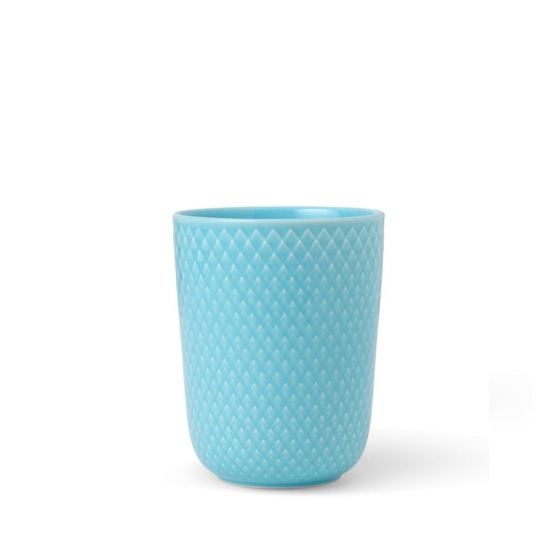 Lyngby Porcelain RHOMBE COLOR Kubek bez Ucha 330 ml Turkusowy