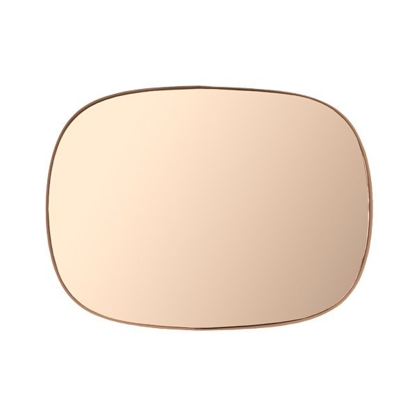 Muuto FRAMED Lustro Ścienne S - Różowe / Tafla Różowa