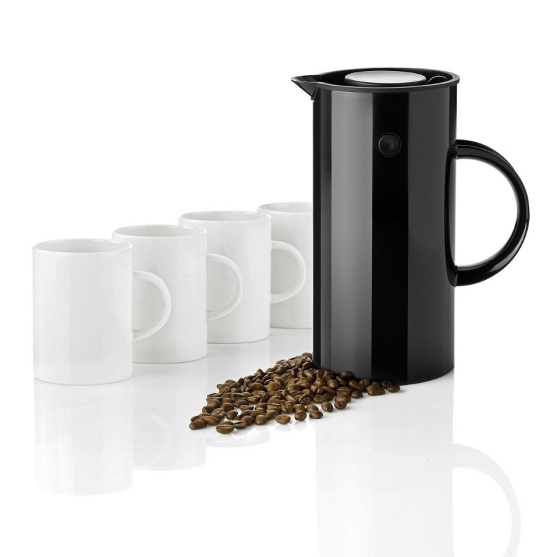 Stelton EM77 Zaparzacz Tłokowy do Kawy typu French Press- Czarny