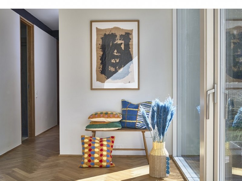 Villa Denmark STYLES Kolorowy Wazon - Koszyk Dekoracyjny 38 cm / Żółty