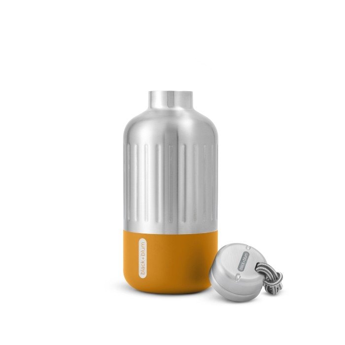 black+blum EXPLORER Stalowa Butelka Termiczna do Wody 650 ml / Pomarańczowa