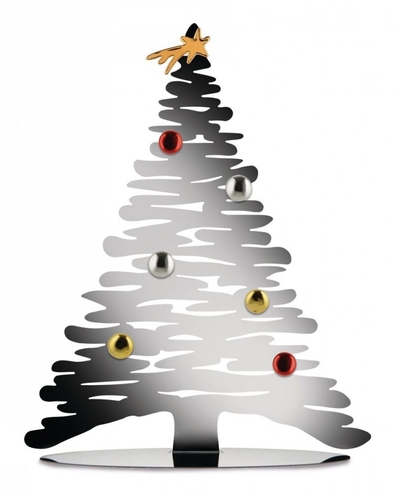 Alessi CHRISTMAS Choinka Dekoracyjna 45 cm Srebrna