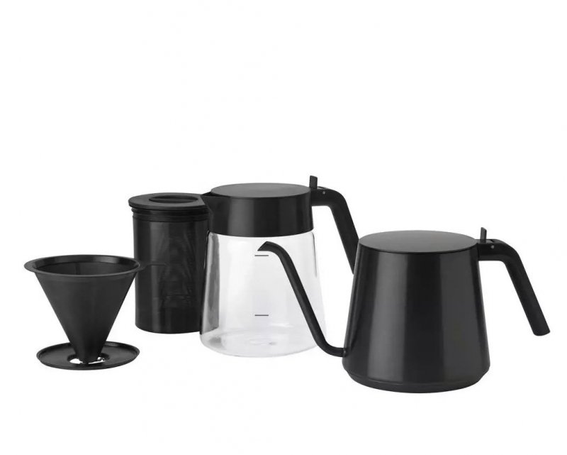 Stelton NOHR Czajnik do Gotowania Wody do Zaparzania Kawy 1 l / Czarny