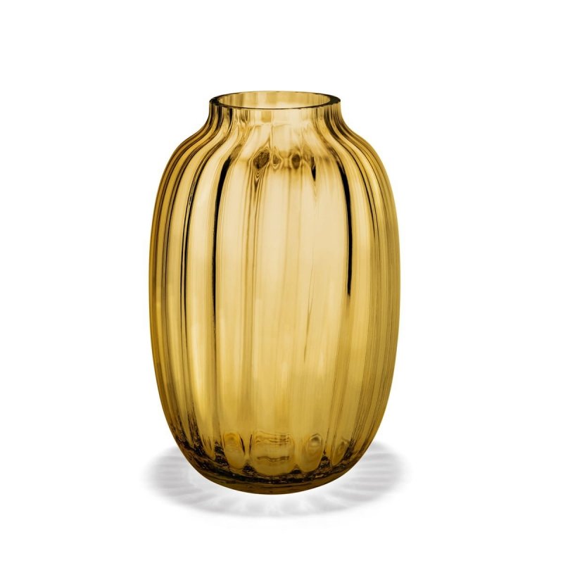Holmegaard PRIMULA Wazon do Kwiatów 25,5 cm Żółty Amber