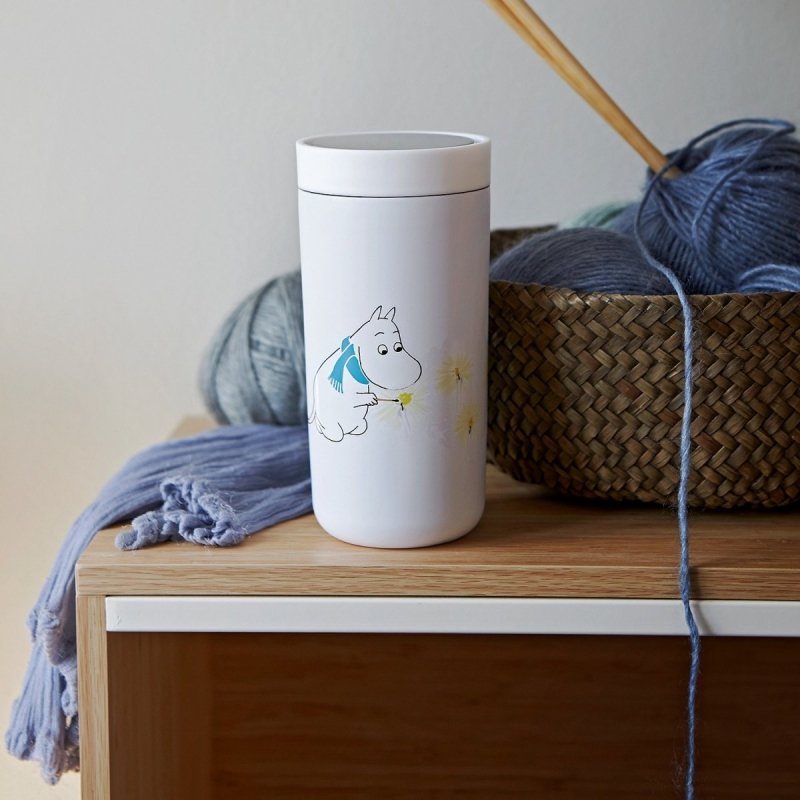 Stelton TO GO Kubek Termiczny 200 ml MUMINKI Biały