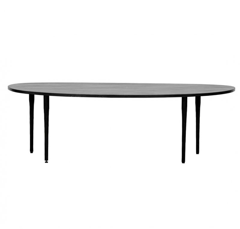 House Doctor EDA Stolik Kawowy z Marmurowym Blatem / Czarny