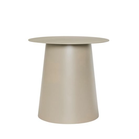 Hübsch PILLAR Okrągły Stolik Boczny 45 cm / Beżowy