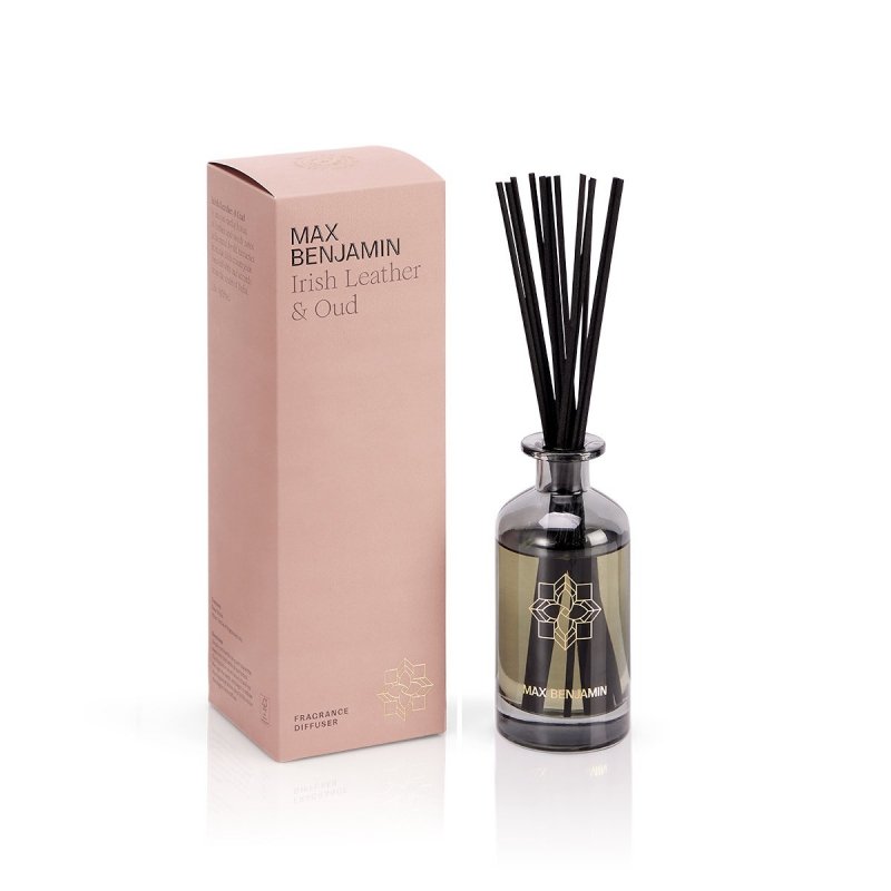 Max Benjamin CLASSIC Dyfuzor Zapachowy Patyczki 150 ml / Irish Leather &amp; Oud