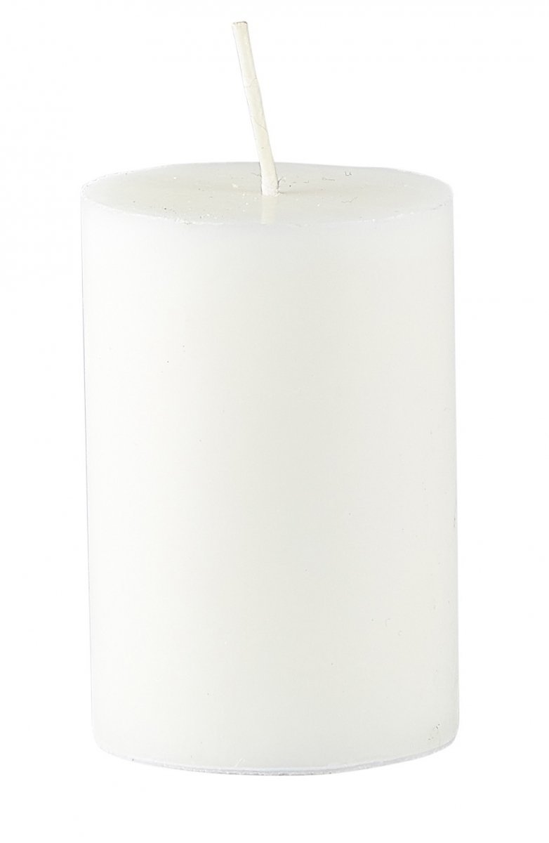 Villa Collection PILLAR Świeca Bryłowa 9 cm Biała