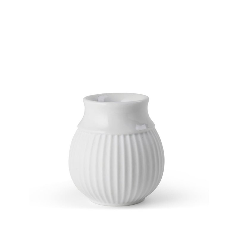Lyngby Porcelain CURVE Świecznik na Klasyczną Świeczkę