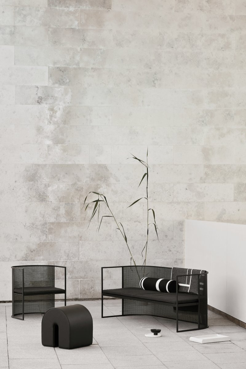 Kristina dam studio BAUHAUS Fotel Ogrodowy / Czarny