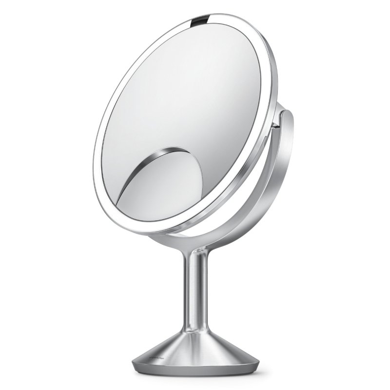 Simplehuman TRIO MAX Lustro Sensorowe Bezprzewodowe 28 cm / Srebrne