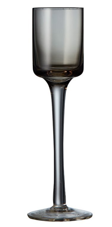 Lyngby Glass AQUAVIT Kieliszki do Wódki, Likierów, Nalewek 6 Szt. / Szare