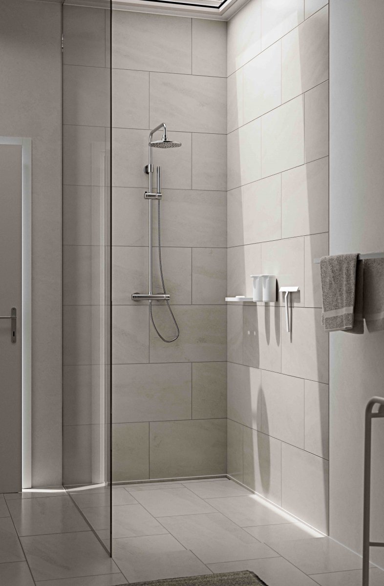 ZONE Denmark RIM Półka Łazienkowa - Prysznicowa 22 cm Biała