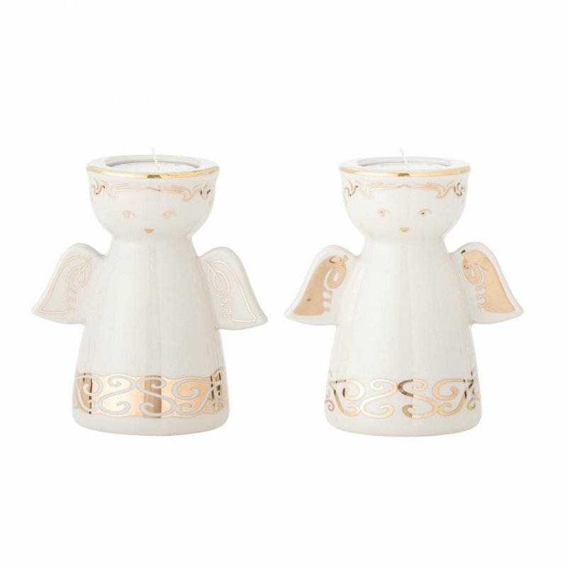 Świąteczny zestaw świeczników aniołków Faella