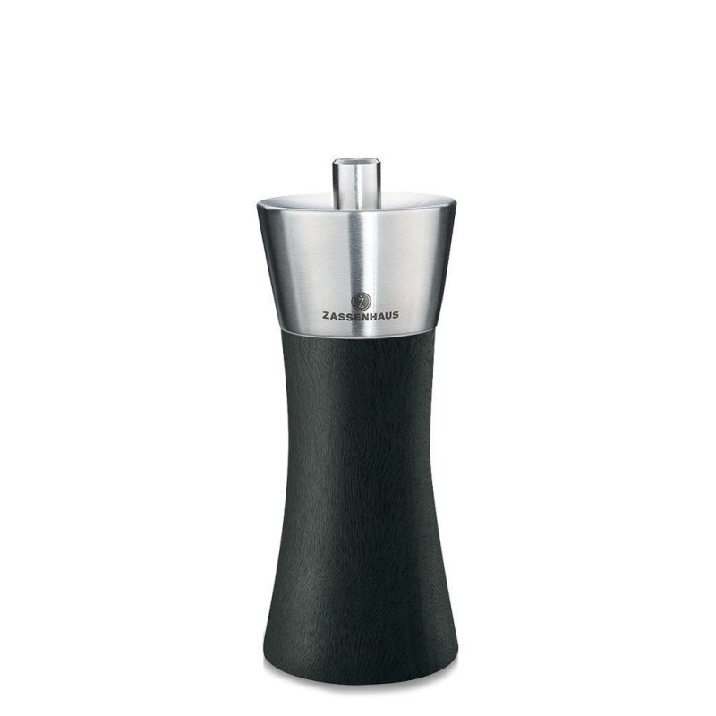 Zassenhaus AUGSBURG Drewniany Młynek do Pieprzu 14 cm Czarny