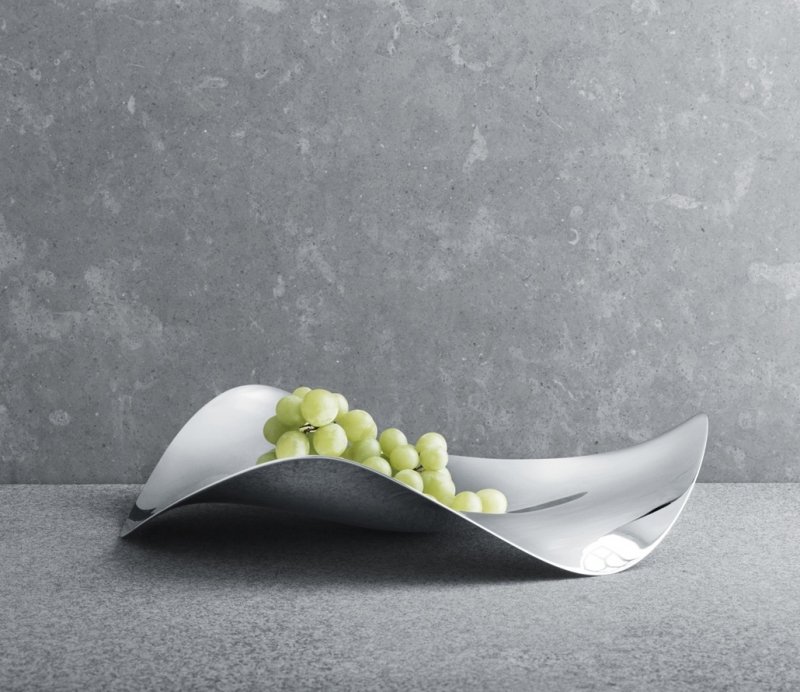 Georg Jensen COBRA Patera Dekoracyjna 38 cm / Srebrna Polerowana