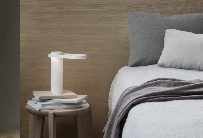 Blomus HOOP Bezprzewodowa Lampa LED Stołowa - Szara Satellite