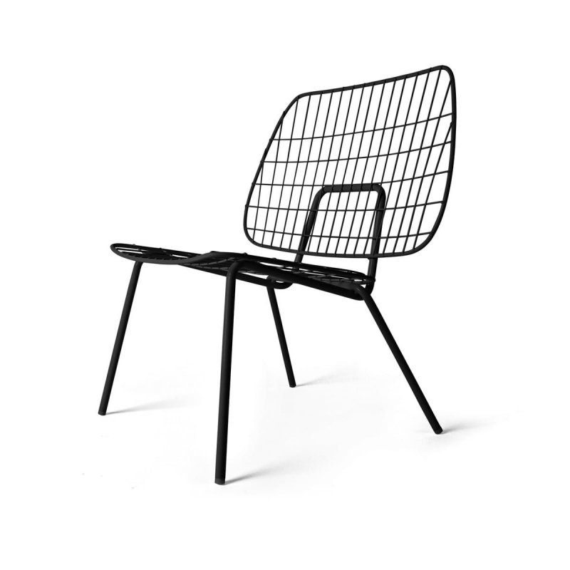 Menu WM String Lounge Chair - Krzesło Czarne