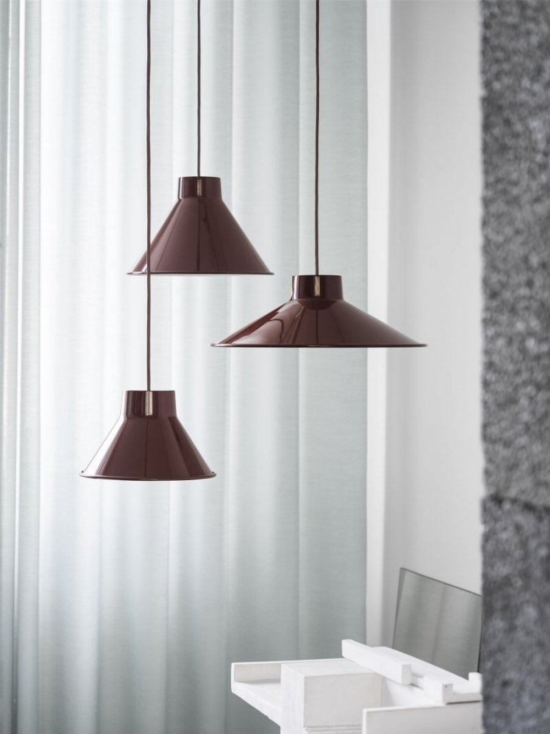 Muuto TOP PEDANT Stalowa Lampa Wisząca 21 cm Piaskowa