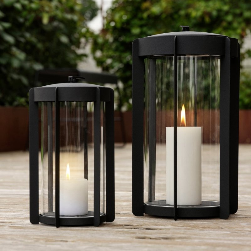ZONE Denmark FIREFLY Lampion 35 cm / Jasnoszary