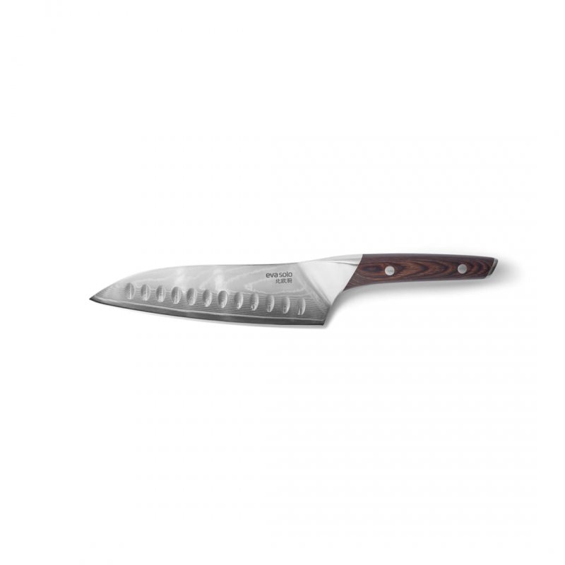 Eva Solo NORDIC KITCHEN Nóż Szefa - Santoku 18 cm ze Stali Damasceńskiej