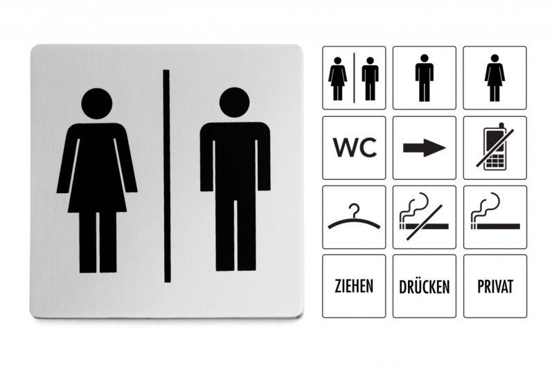Zack INDICI Tabliczka Informacyjna - Toaleta