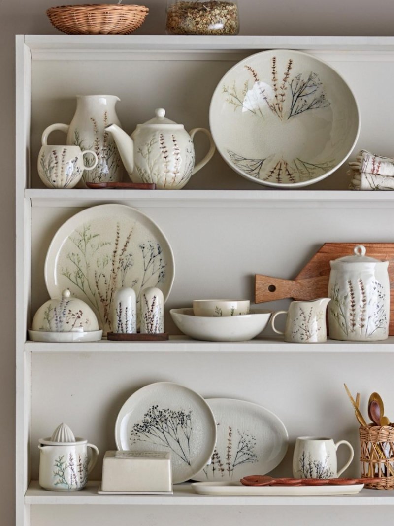 Komplet śniadaniowy Bea: kubki, talerze i miski – zestaw 12 szt.