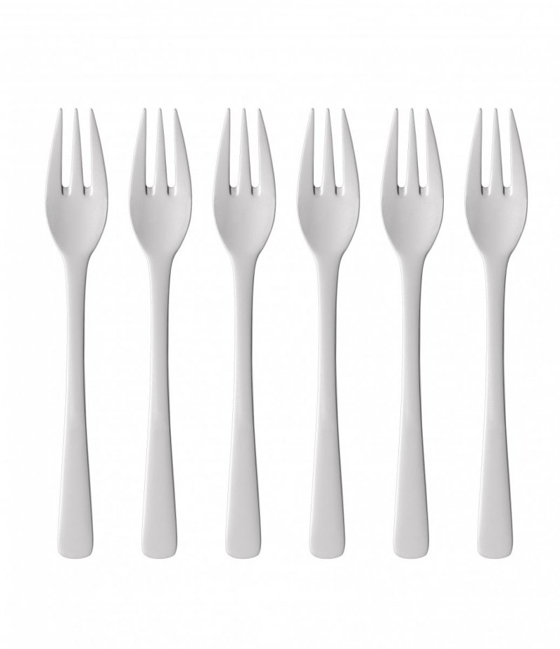 Gense STEEL LINE Widelczyki do Ciasta 16 cm 6 Szt. / Srebrne Polerowane
