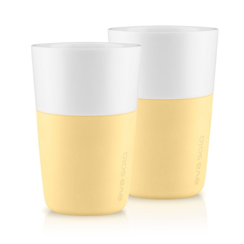 Eva Solo CAFFE Kubki do Kawy Latte 360 ml 2 Szt. Żółte