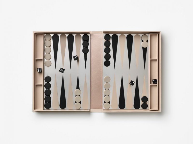  Printworks GAMES Zestaw do Gry Backgammon - Lustrzany / Beżowy