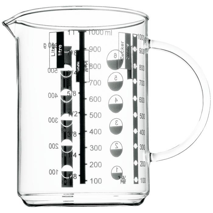 WMF Gourmet - Dzbanek Miarka 1,0 l Szklany