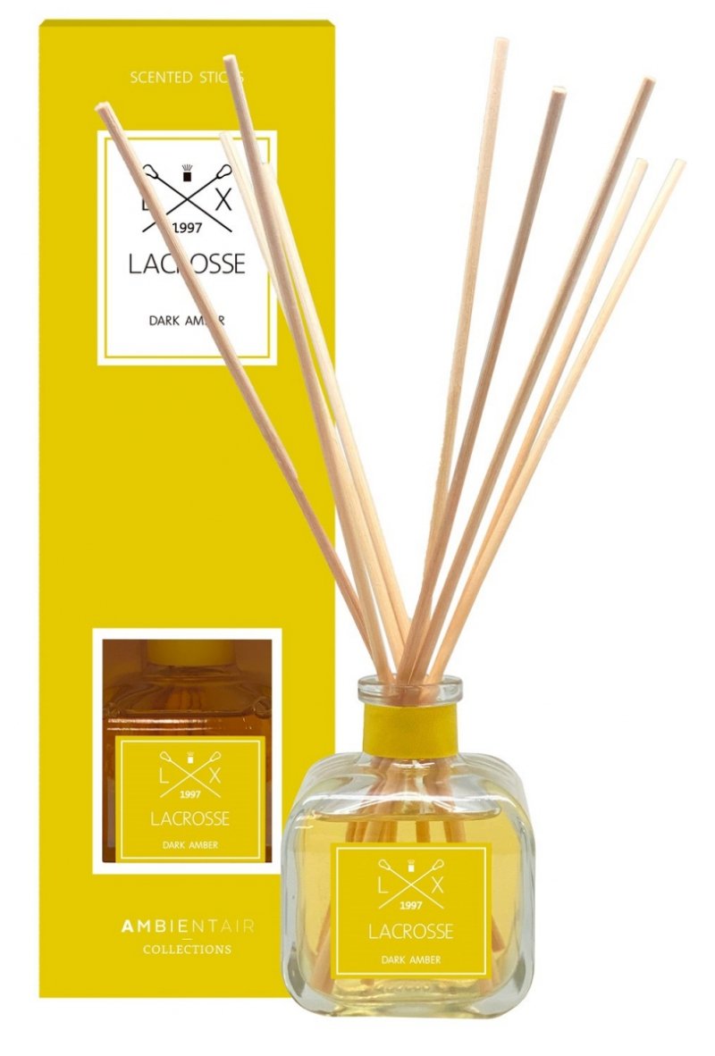 Lacrosse CLASSIC Dyfuzor Zapachowy z Patyczkami 100 ml / Zapach Drzewny Dark Amber