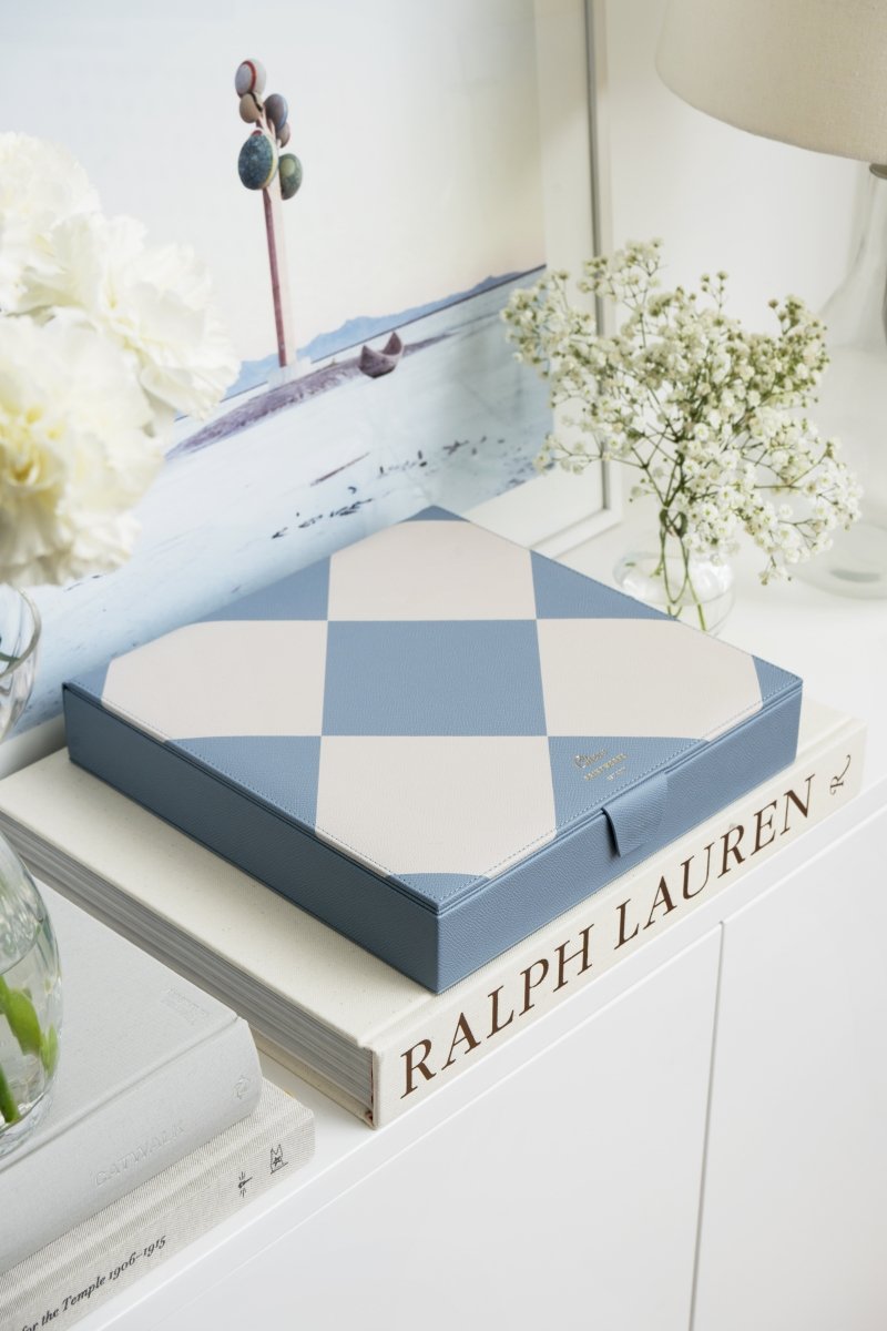 Printworks GAMES Zestaw do Gry w Szachy - Reverra / Beżowo - Niebieski