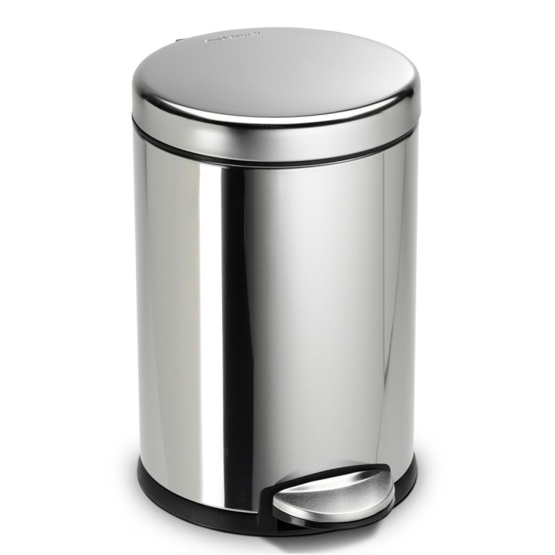 simplehuman Kosz na Śmieci Pedałowy 4,5 l / Srebrny Połysk