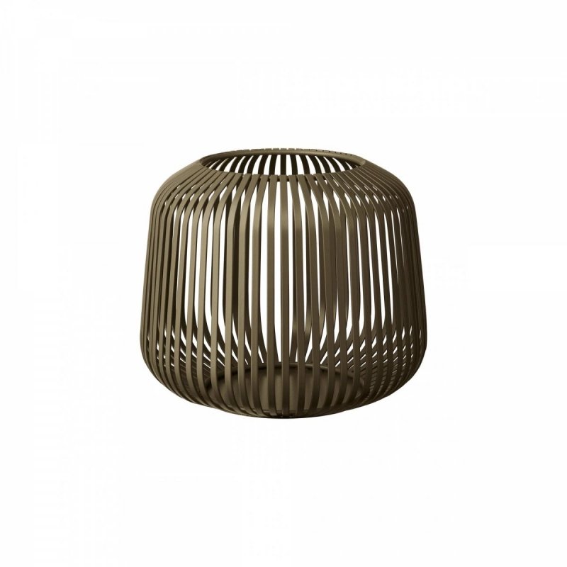 Blomus LITO Lampion - Świecznik 17 cm Brązowy Metaliczny / Burned Metal