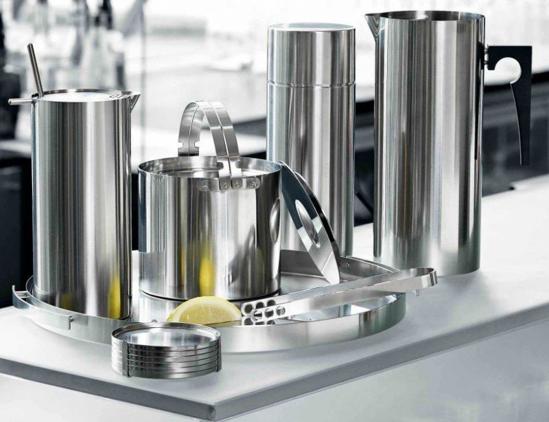 Stelton CYLINDA Kubełek na Lód 1 l + Szczypce