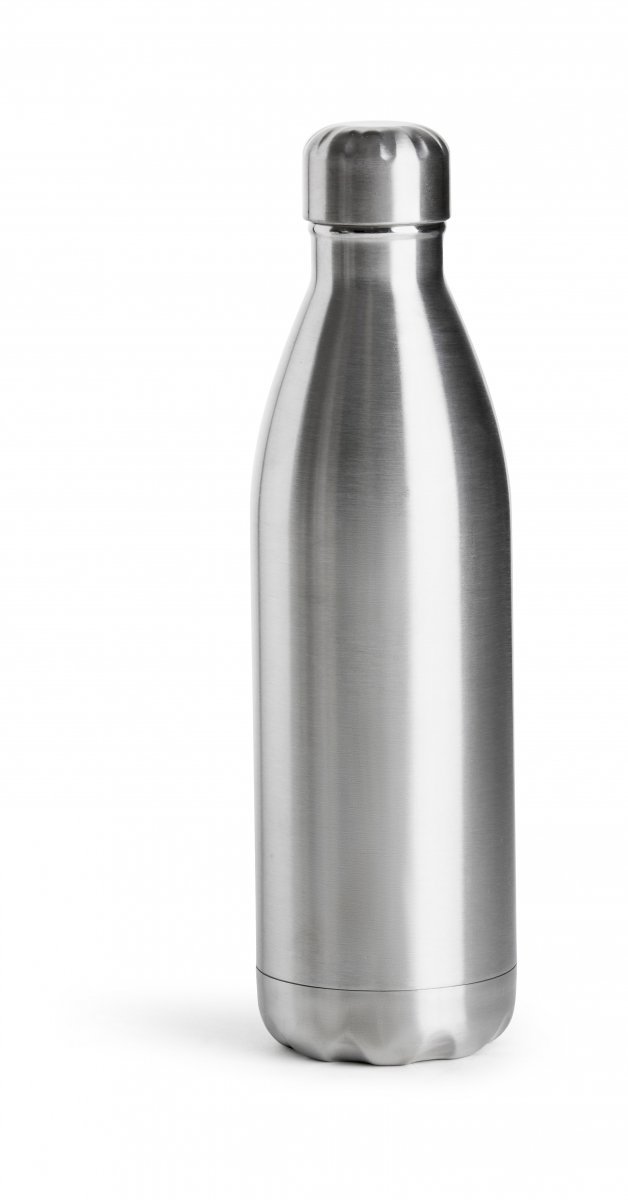 Sagaform TO GO Stalowa Butelka Termiczna 500 ml Srebrna Metaliczna
