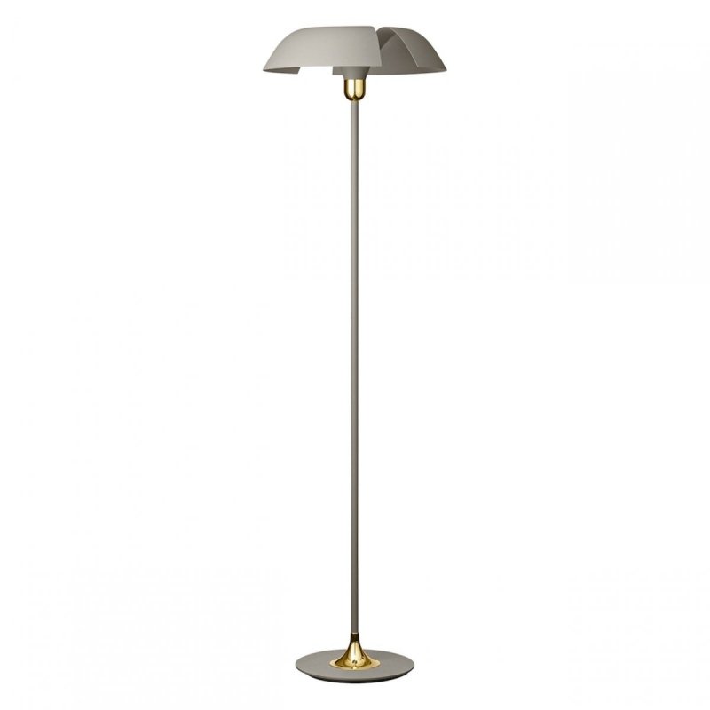 Aytm CYCNUS Lampa Podłogowa - Stojąca - Taupe  / Złota