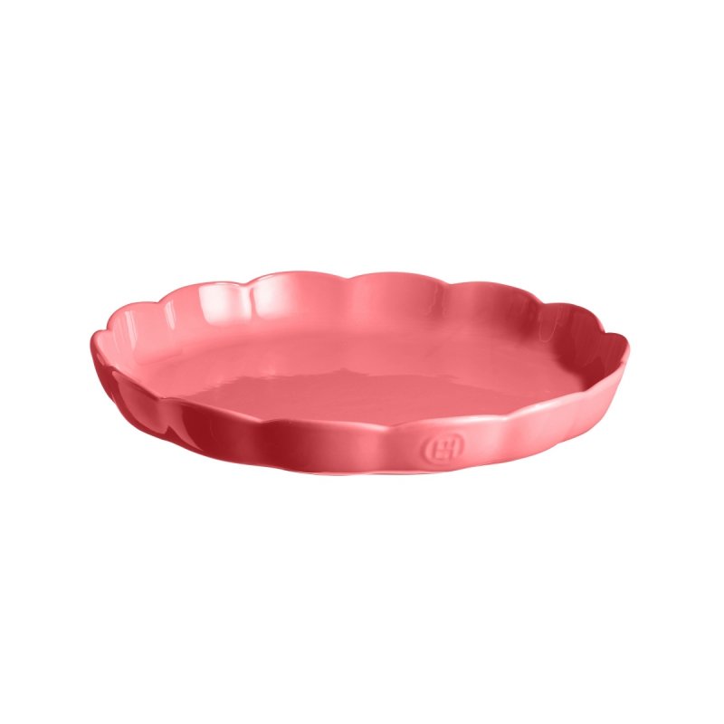 Emile Henry MADELEINE Ceramiczna Forma do Tarty 31 cm / Różowa