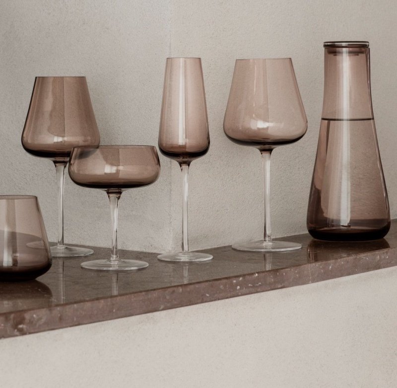 Blomus BELO Szklanki do Wody 280 ml 4 Szt. Brązowe