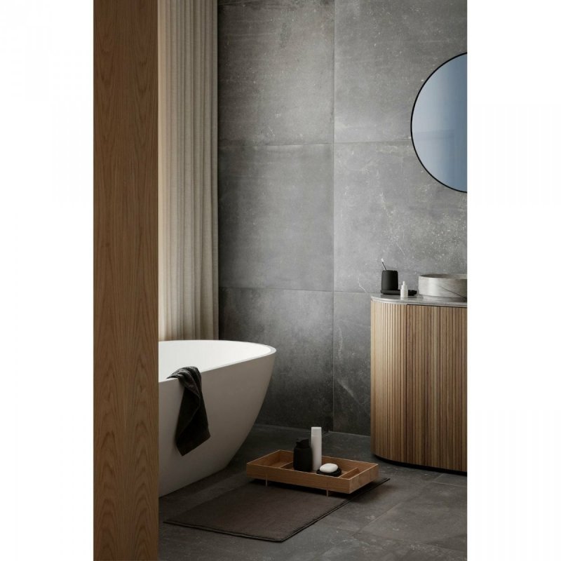 Blomus ABENTO Taca Drewniana - Organizer Łazienkowy 50 cm / Czarna