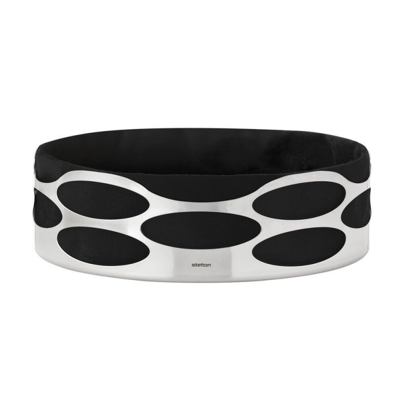 Stelton EMBRACE Stalowy Chlebak - Kosz na Pieczywo / Czarny