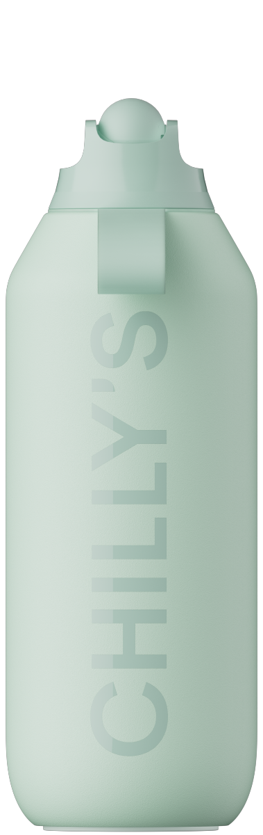 Chilly's SERIES 2 SPORT Stalowa Butelka Sportowa do Wody 500 ml - Termiczna / Zielona