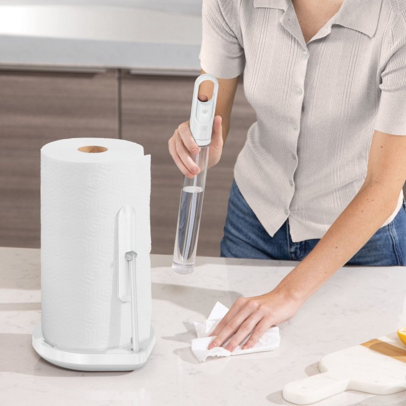 simplehuman TENSION ARM Stojak na Ręczniki Papierowe ze Spryskiwaczem / Biały